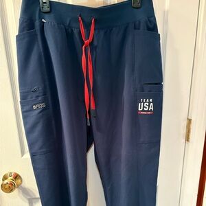 Figs Team USA Medical Team scrub pants size large